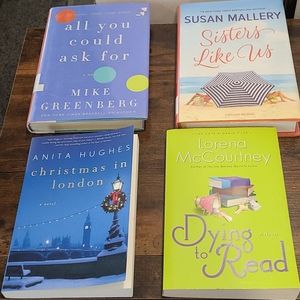 Lot of 4 fiction books.